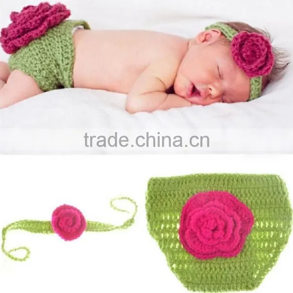 Newborn Hat Cute Baby Handmade Kitted Hats and Caps photo-4
