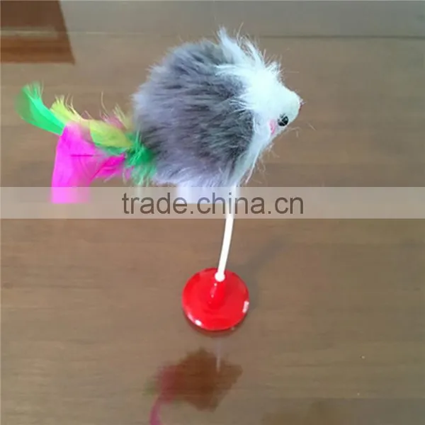 Plastic Wand Pet Teaser Mouse Animal At Random photo-3