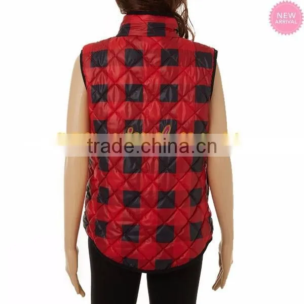 FACTORY Wholesale Quilted Buffalo Vest photo-6