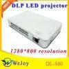 Protable Mini Projector, 1280*800 LED Projector