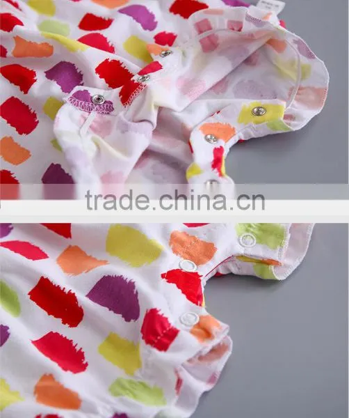 Summer Girls Baby Floral Romper Clothes Newborn Baby Printed Jumpsuit photo-6