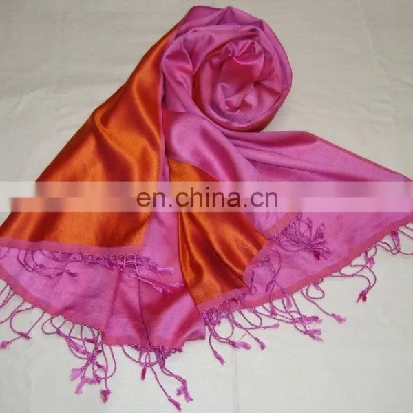 FINEST QUALITY 100% SILK REVERSIBLE SHAWL photo-3