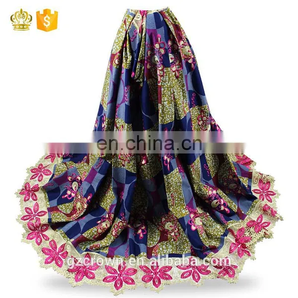 Hot Selling Exquisite French Lace Fabric,African Cord Lace High Quality Super Wax Lace Wax Fabrics For Make ClothesH170111007 photo-3