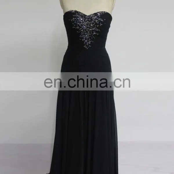 Wholesale Royal Bule Sweet Heart Neckline Long Evening Dress Made in China photo-6