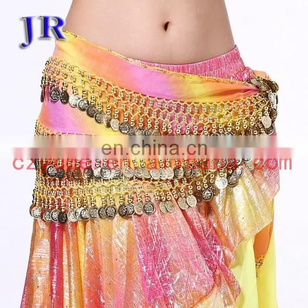 Chiffon Leopard Sequins and Coin Belly Dance Hip Belt for Women Y-2022# photo-4
