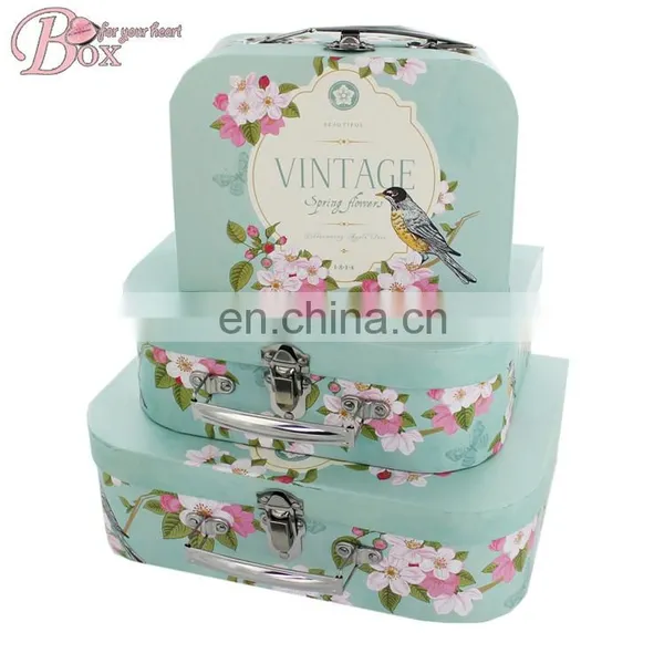 Wholesale Custom Cardboard Suitcase Gift Box With Handle photo-6