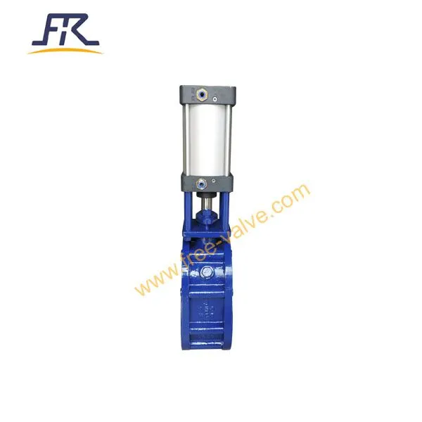 FRZ674TC Pneumatic Ceramic Double Disc Gate Valve photo-3