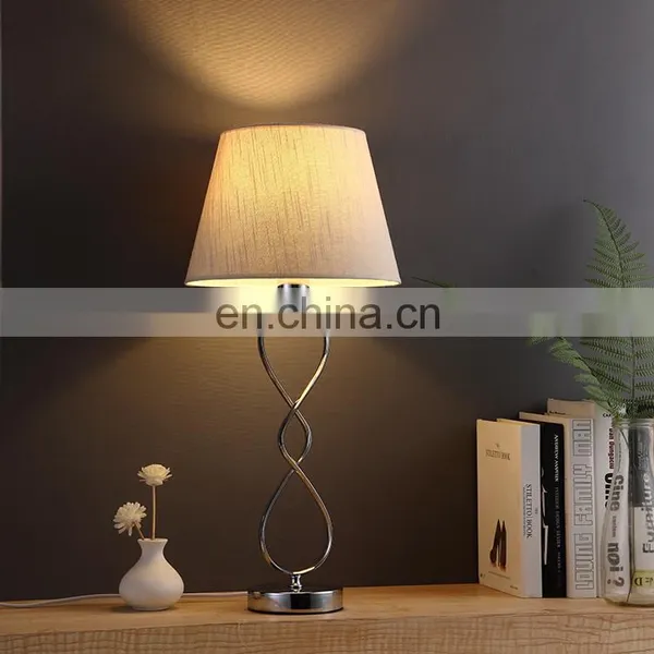 European Simple Design Metal Material Custom Modern Bedside Lamps for Living Room Decor photo-2