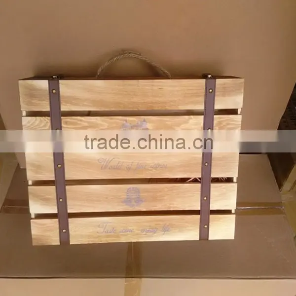 Newly Design Wooden Wine Packing Box Wholesale Wine Glass Gift Set Accept OEM