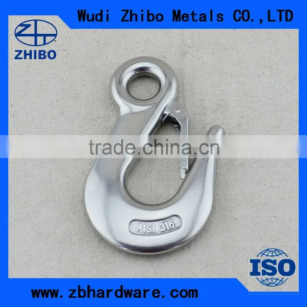 OEM Manufacture Stainless Steel Eye Pelican Hook With Safty Latch photo-3