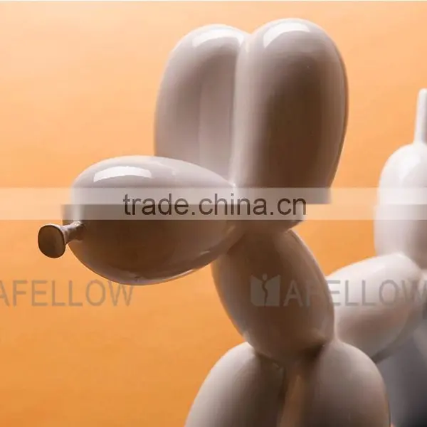 Electroplate Fiber Glass Lifelike Mini Pet Ballon Dog Mannequin photo-5