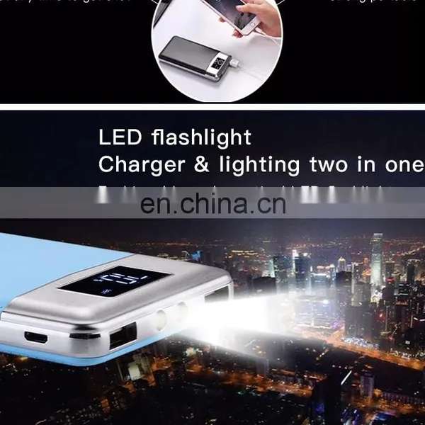 New Thin High Capacity 10000mah Single USB Port Leather Led Powerbank photo-3