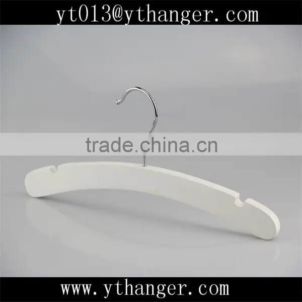 CY-279 White Small Size Cute Baby Wooden Hangers for Clothes Wholesale photo-4