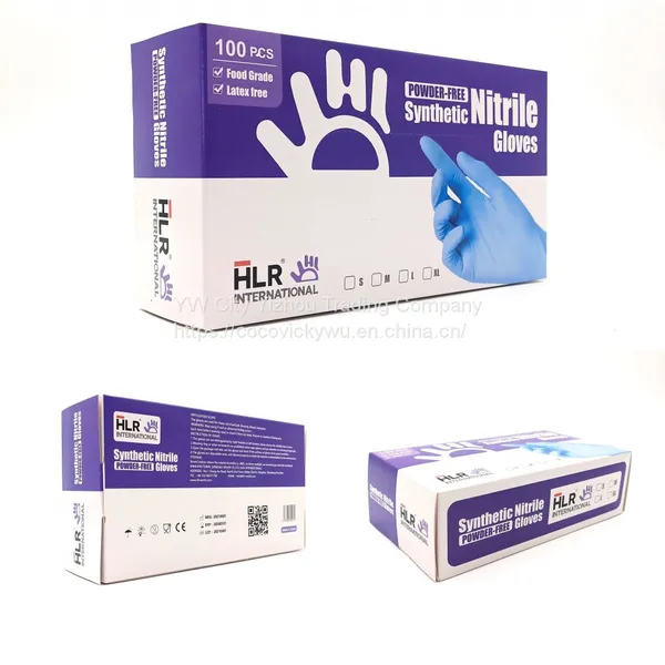 Manufacturers Cheap Nitrile Gloves Powder Free White Examination Gloves Disposable Hand Nitrile Gloves photo-4
