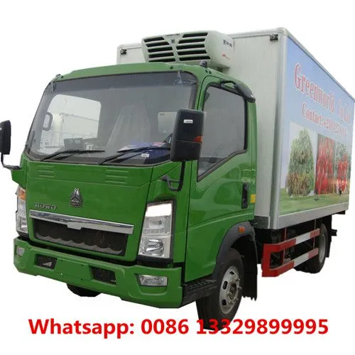 Персонализированный легковесный грузовик SINO TRUK HOWO 4*2 с правым рулем и грузоподъемностью 6Т - 8Т для перевозки свежих фруктов и овощей на продажу