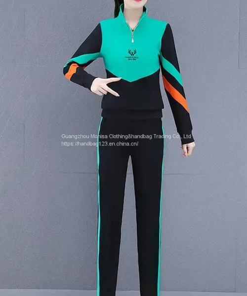 Spring And Autumn 2022 New Women's Fashion Casual Slimming Western-Style Age-Reducing Temperament Sportswear Suit Women photo-3