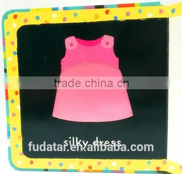 FDT Customized Creative Baby Cloth Touch and Feel Board Book Printing photo-3