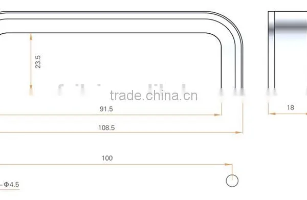 2015 FEILEI LS08 Zinc Alloy Sliding Door Handle Hot Sell photo-5