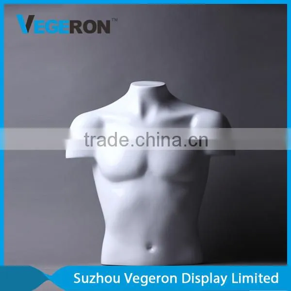 High Quality Half Body Fiberglass Male Mannequin