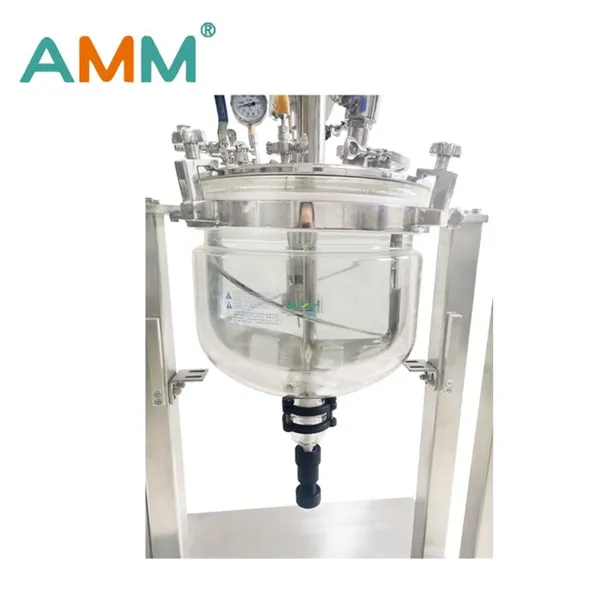 AMM-50S Laboratory Elevatable Mixing Emulsification Reactor for Foundation Make-up Essence Homogenization in Cosmetics Industry photo-3