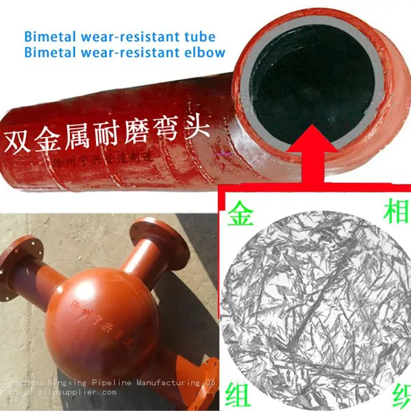 High Cr Bimetal Abrasion Resistant Pipe Elbow