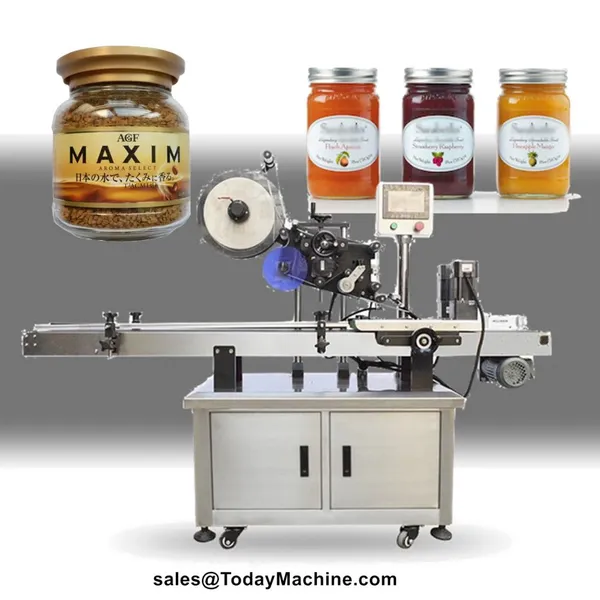 Automatic Round Bottle Sticker Labeling Machine for Food Can Jar