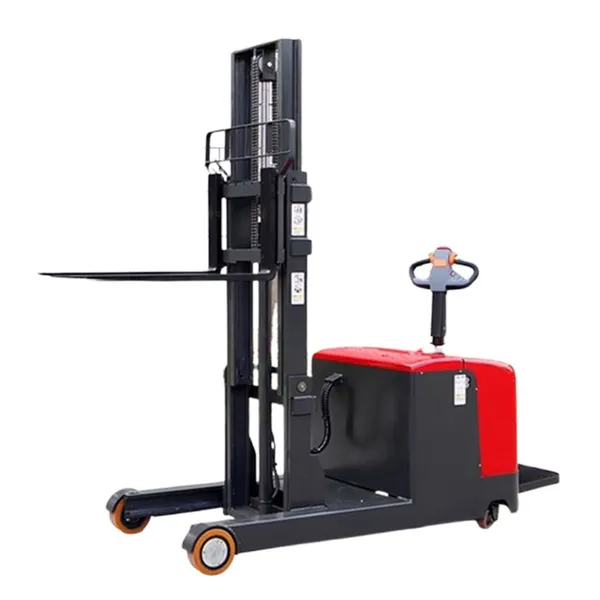 Electric Battery Operated Station Driven Pallet Forklift Truck Pallet Forklift Electric Stacker photo-3