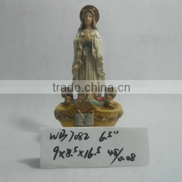 Polyresin Religious Holy Cup With Saint Figurine for Sale photo-3