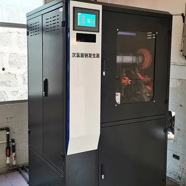 Equipamiento de producción de hipoclorito de sodio en agua de mar con vida útil del ánodo de 5 años