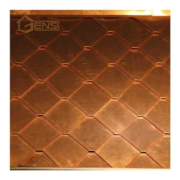 Diamond Shape Copper Tiles Shingles photo-2