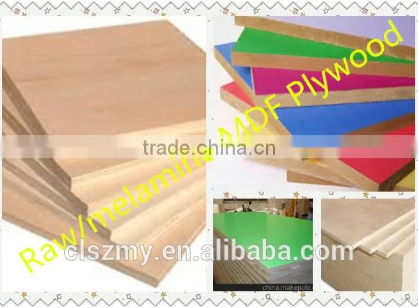 4*8 Plain MDF & Melamine MDF for Furniture or Decoration