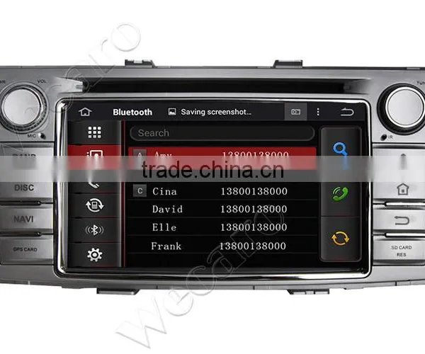 Wecaro Android 4.4.4 Car Multimedia System Double Din for Toyota Hilux Car Stereo WIFI 3G 2012 2013 2014 photo-5