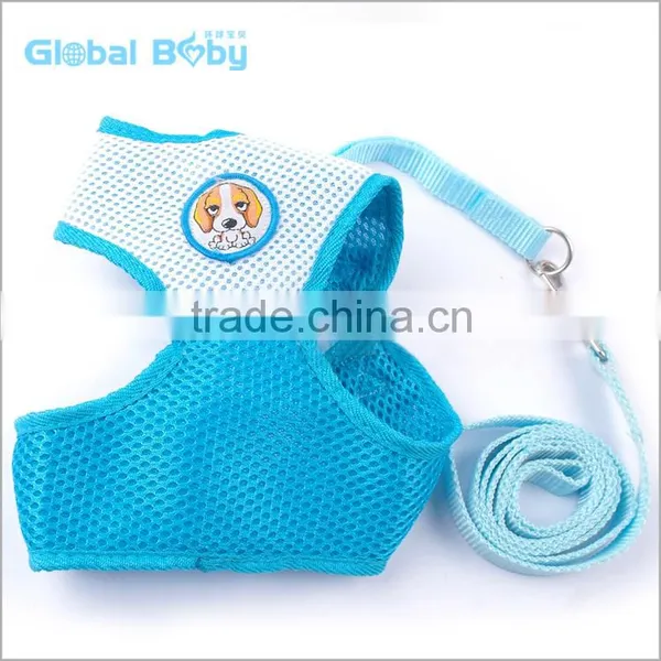 Pet Products Breathable Soft Fabric Full Body Mesh Dog Harness With Leash photo-3