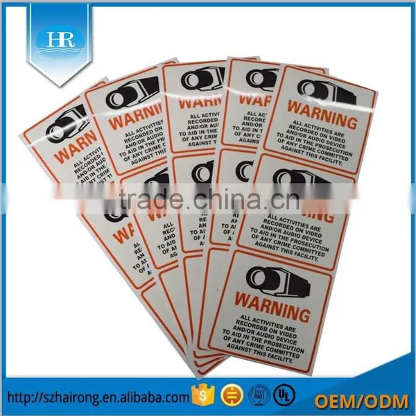 High Quality Printing Glossy Waterproof Adhesive Synthetic Paper Sticker photo-3