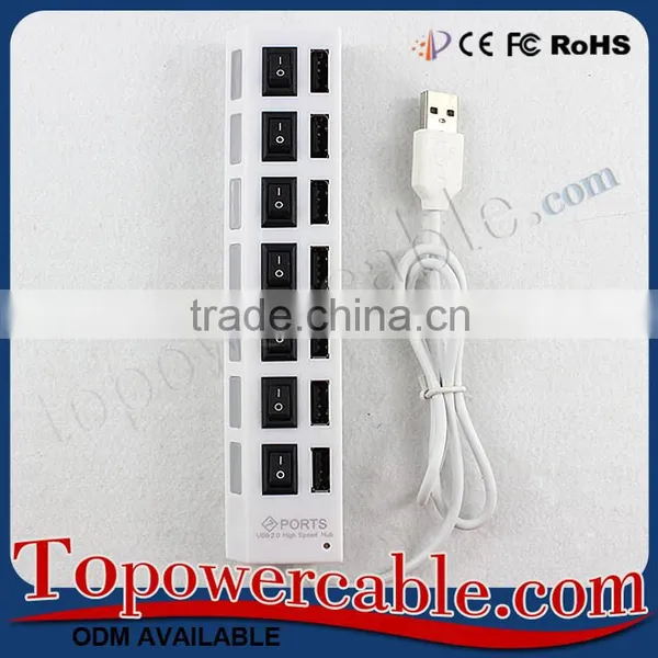 Factory Directly Sell Best Fast Charging 7 Port Usb Hub Power Switch photo-2