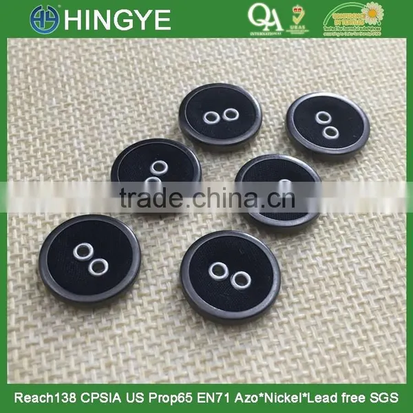 New Arrival 24L Black Round Fabric Covered Buttons for Garments photo-4