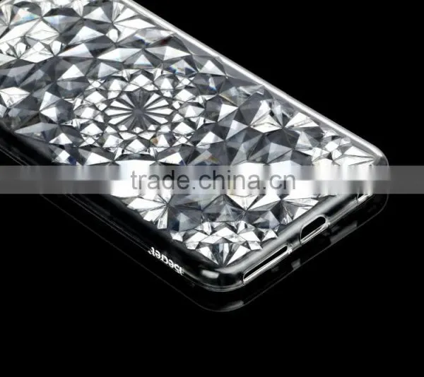 Diamond Clear TPU Crystal Case for IPhone 6s Plus Fashion Crystal Rose Flower Soft Full Case for IPhone 6 Plus 5.5 photo-3