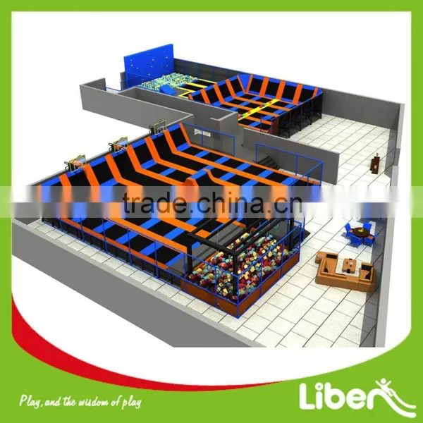 China Customized Size Commercial Trampoline Park Factory, Large Professional Design Trampoline Park