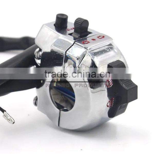 BJ-SW-002 Aftermarket Waterproof 12V Custom Universal Chrome Motorcycle Handlebar Switch photo-5