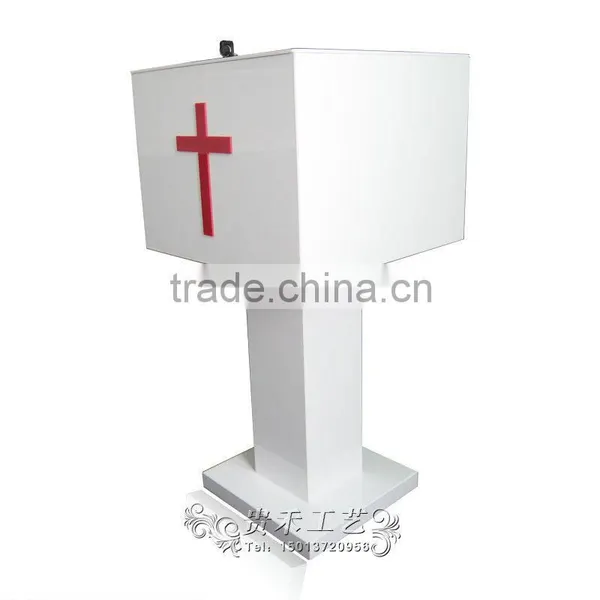 High Grade Hot Sale Black Donation Box With Lock , Professional Acrylic Donation Box photo-5