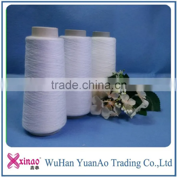 Raw White Or Dyed Bright Virgin 100% Spun Polyester Yarn For Sewing photo-2