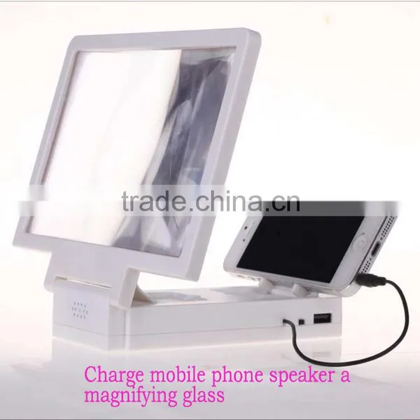 Foldable 3D Mobile Phone Enlarge Screen Magnifier With Speaker,cellphone Screen Magnifier photo-2