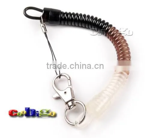 9-27/32"(250mm) Mix Color Expandable Coil With Metal Hook for Mobile Phone Straps photo-5