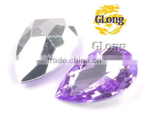 20*30mm Water Drop Shaped Acrylic Point Back Mix Color Rhinestone&Crystal For Stylish Bags Garment Shoes #GY016-30P(Mix-s) photo-4
