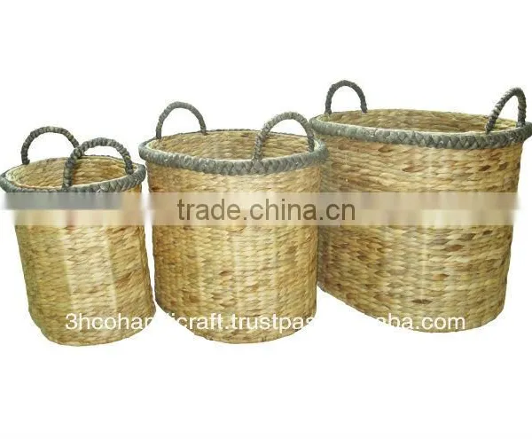 2015 New Product Water Hyacinth Basket for Home Decoration and Furniture