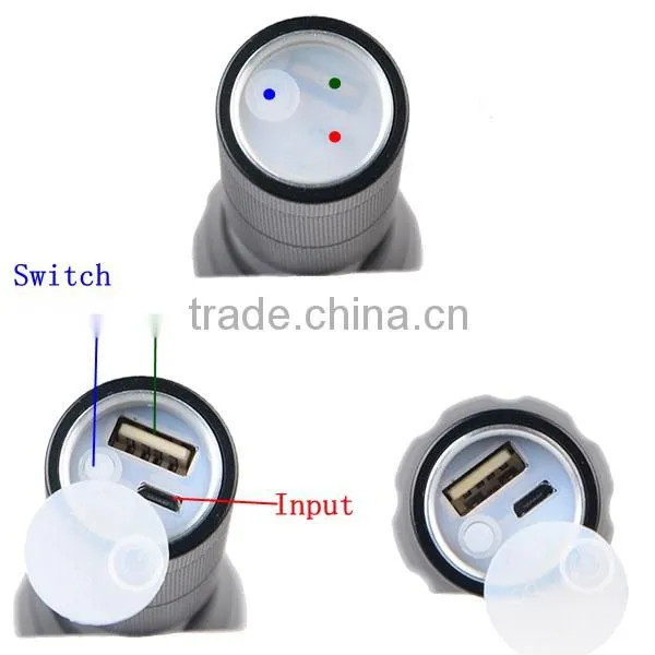 Powerful LED Light Camping Usage USB Rechargeable Flashlight photo-6