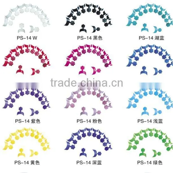 2015 Professional New Style Flower Style Plastic Nail Tips French Nail Tips