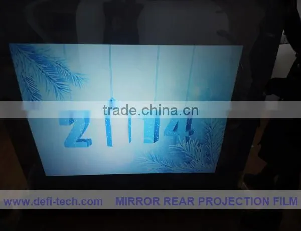holographic transparent back screen film for touch screen advertising screen