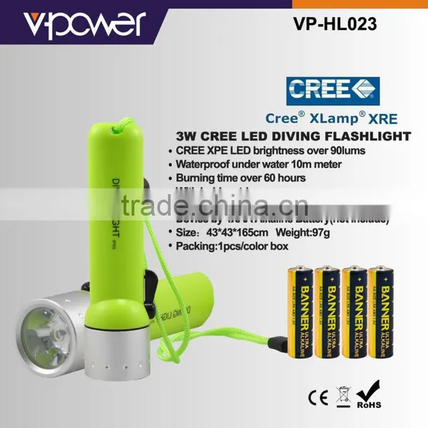 3W Led Diving Flashlight