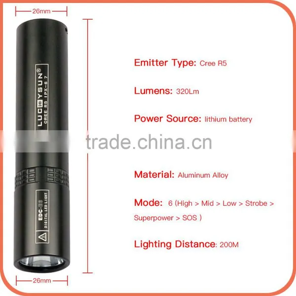Exclusive Design Portable Torch Lights CREE5 493LM Waterproof LED Flashlight With 6 Modes photo-2